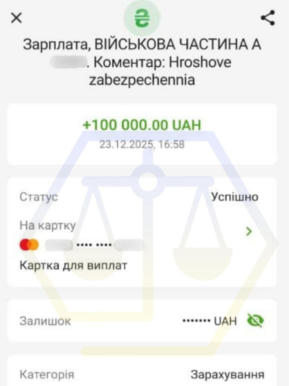 ОТРИМАЛИ 100 000 ГРН «БОЙОВИХ»