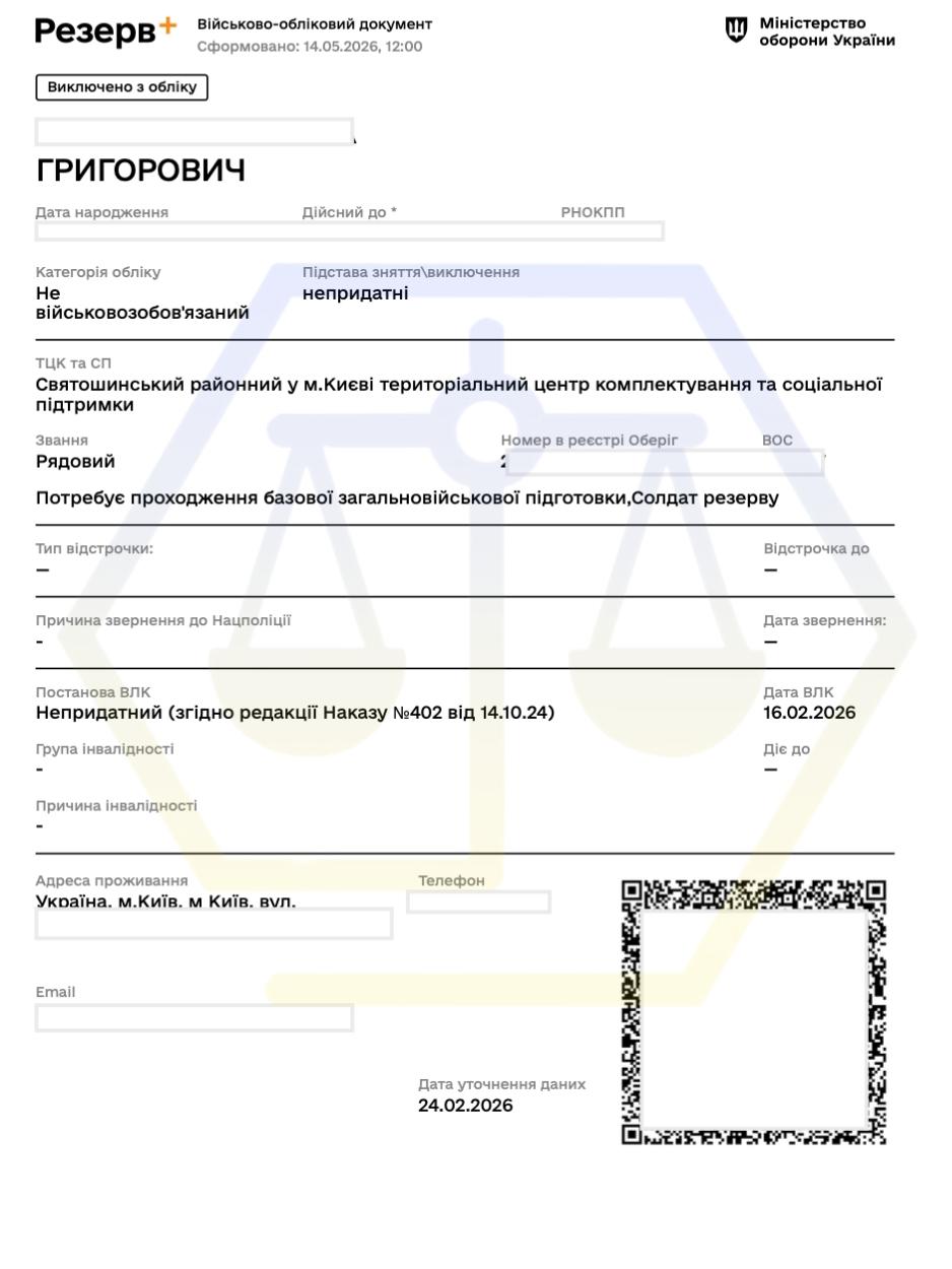 СУПРОВІД ПІД ЧАС ВИЇЗДУ ДО РТЦК ТА СП: ПОСТАНОВКА НА ВІЙСЬКОВИЙ ОБЛІК ТА ОТРИМАННЯ НАПРАВЛЕННЯ НА ВЛК